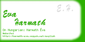 eva harmath business card